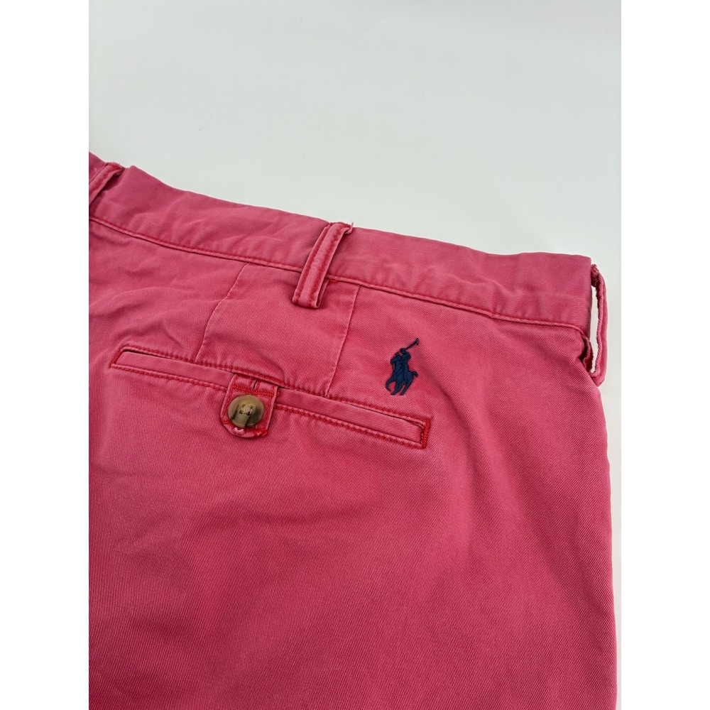 Polo Ralph Lauren Pink Classic Fit 9 Inch Chino Shorts Size 40 Stretch Twill
